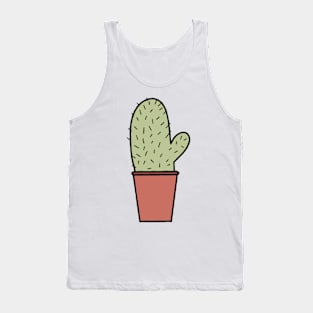 Cute Cactus Drawing Tank Top